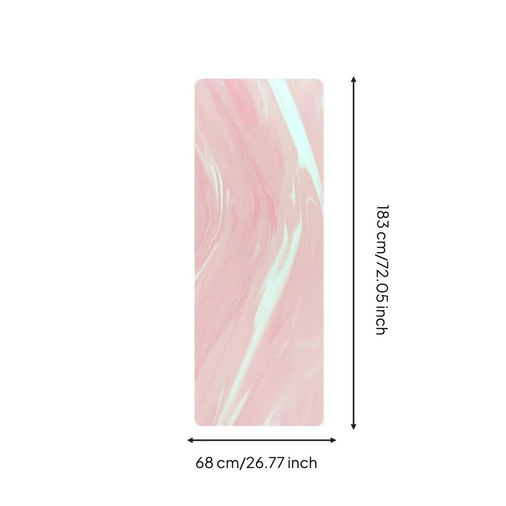 Exercise Mat Rubber Cushioned Matte Texture