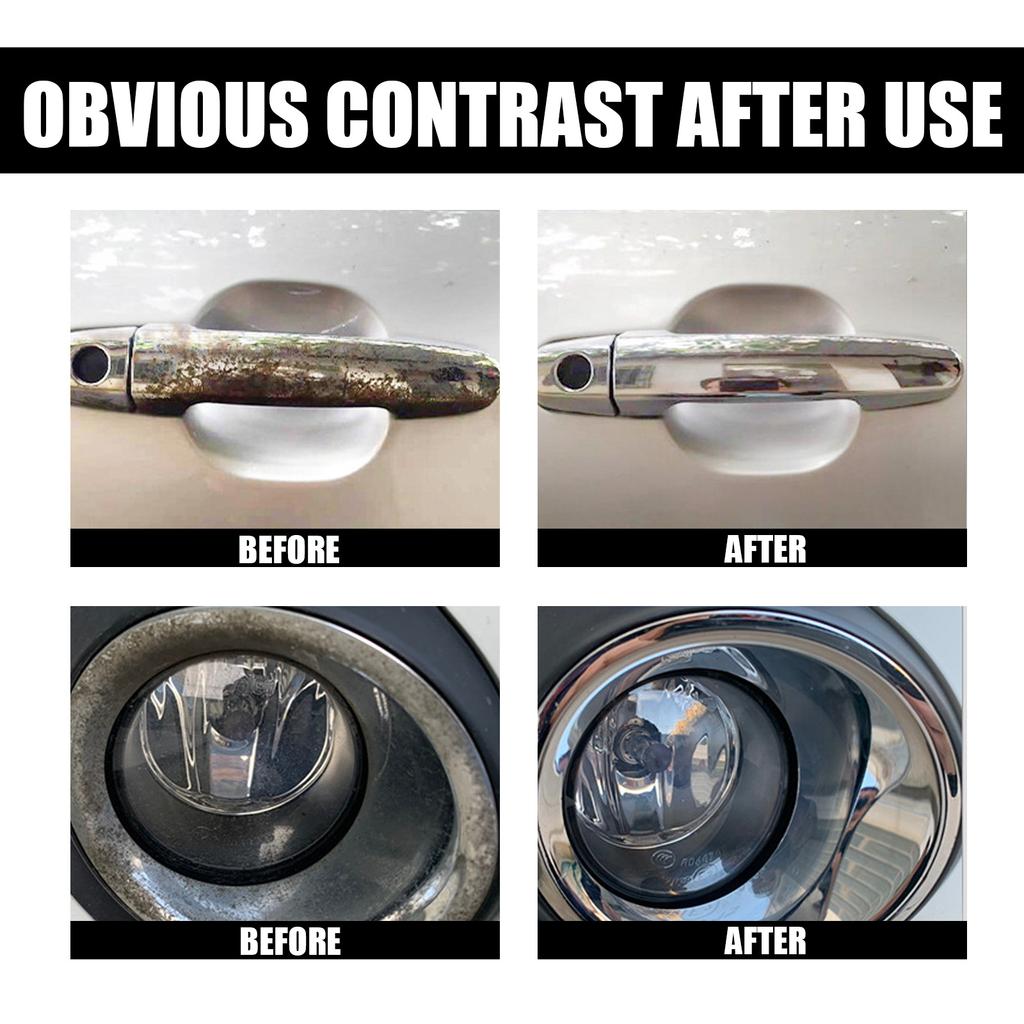 Homonth 100ML Rust Removal Spray Wheel Cleaner Auto Paint Tyre Rims Care Tire Washer Car Maintenance Supplies Metal Polishing Car Rust