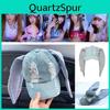 Omg Newjeans Hanni Danielle Round Top Baseball Cap With Rabbit Ears For Summer