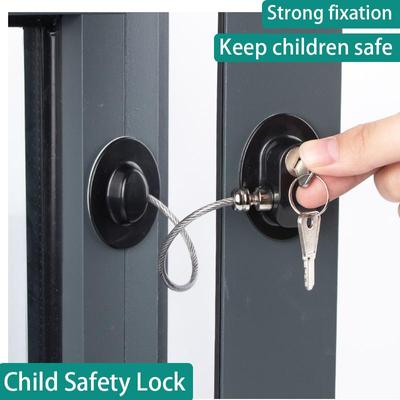 Kindersicherung Schrank Kühlschrank Türschloss Edelstahl Kabelschutz Kinder Baby Home Fensterschloss Starke Fixierung