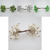 Delicate Mini Christmas Foam Frosted Holly Berry Flower Arrangement For Home Decor
