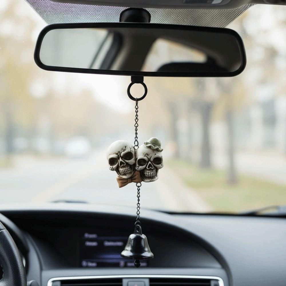 Weather Resistant Spooky Hanging Bell Durable Resin Resin Craft Ornament Homeowners
