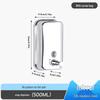 Wall-Mounted Black & Gold 500ML 304 Stainless Steel Soap Dispenser