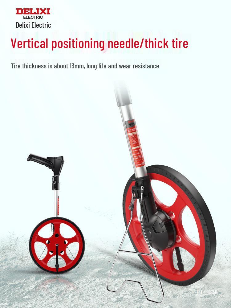 Delixi Digital Measuring Wheel: Hand-Push Outdoor Roller with Display for Road and Engineering Measurements. Other