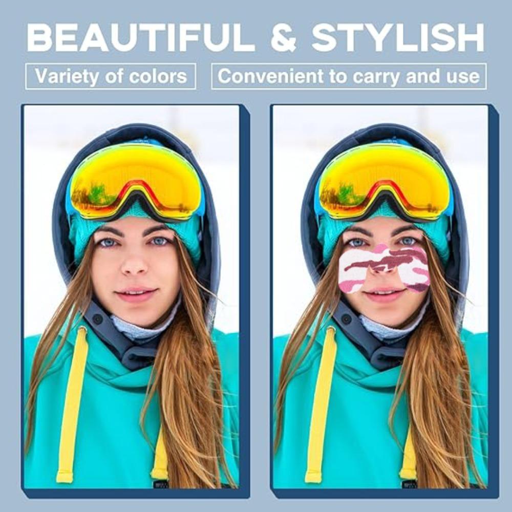 Anti-freezing Face Patches, Winter Skiing Sports Face and Nose Protection Patches, Anti-wind, Sun and Cold Muscle Patches