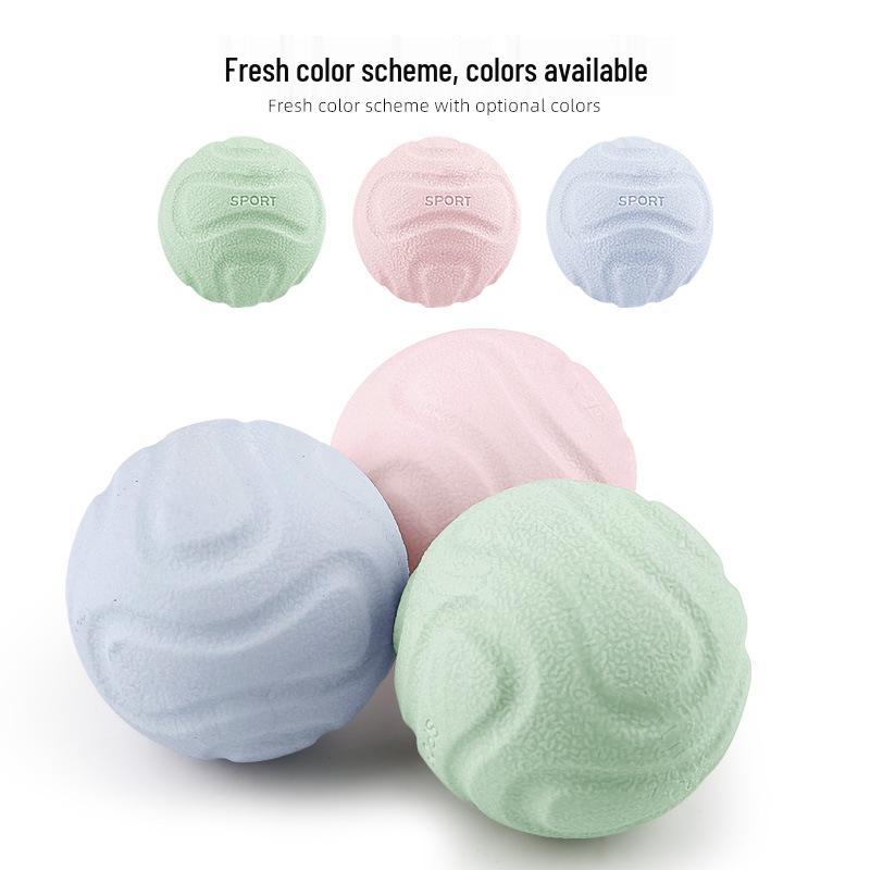 Macaron Color Massage Ball for Plantar Fasciitis, Waist, Back, Neck Stretch, Relaxation, Decompression, Yoga, and Hand Grip Fitness.