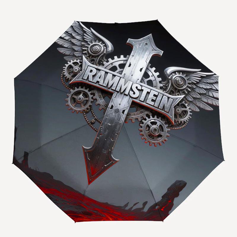1pc Rammstein Metal Gear Wings Umbrella with Plastic Handle,Suitable for All Seasons Home Travel Outdoor UmbrellaM986