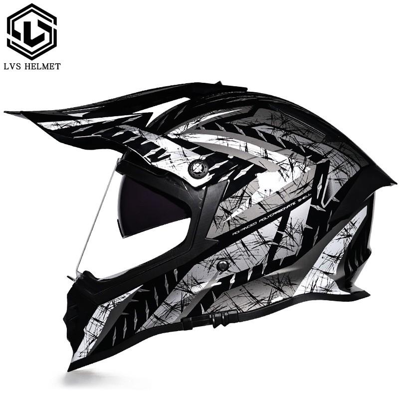 Full Face Motorcycle Helmet With Dual Visors Off-Road Rally Highway Riding Unisex All-Season ABS S M L XL