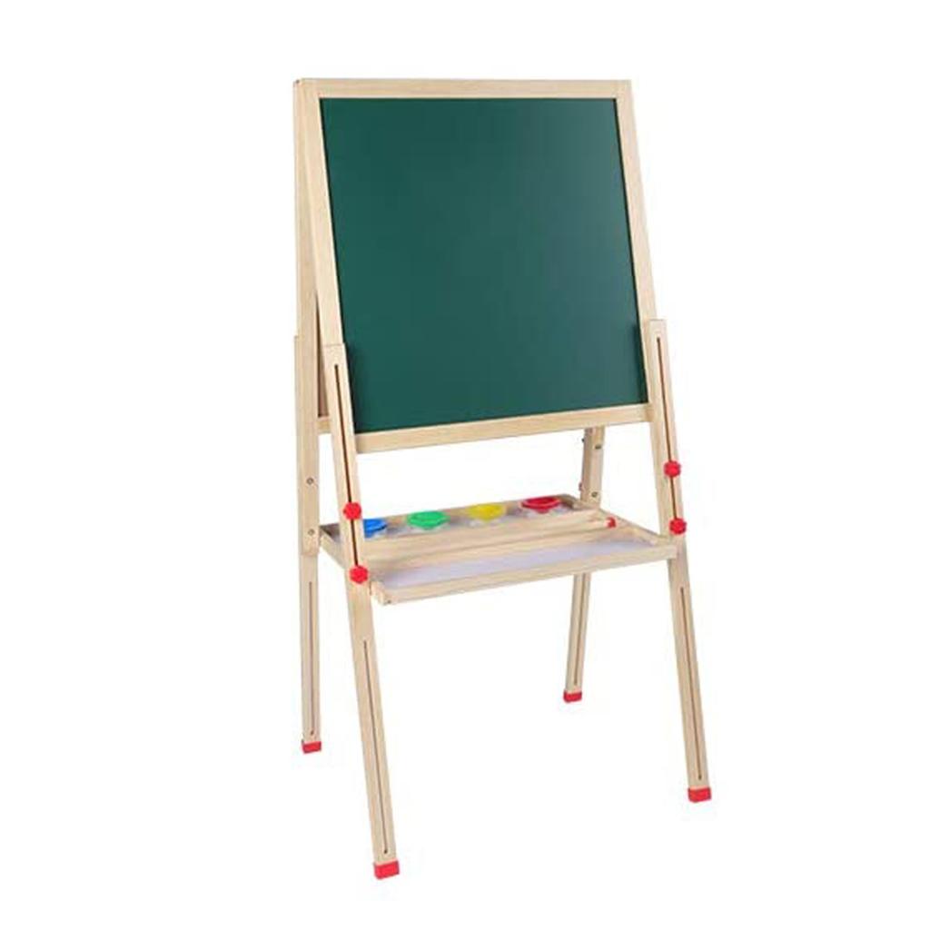 AllinOne Wooden Children Art Easel with Paper Roll and Accessories