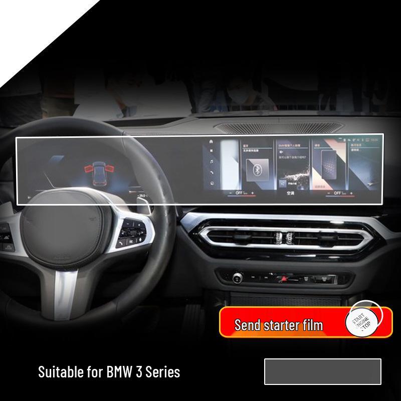 Tempered Glass Screen Protector for 2025 BMW 3 Series Center Console and Navigation Screen