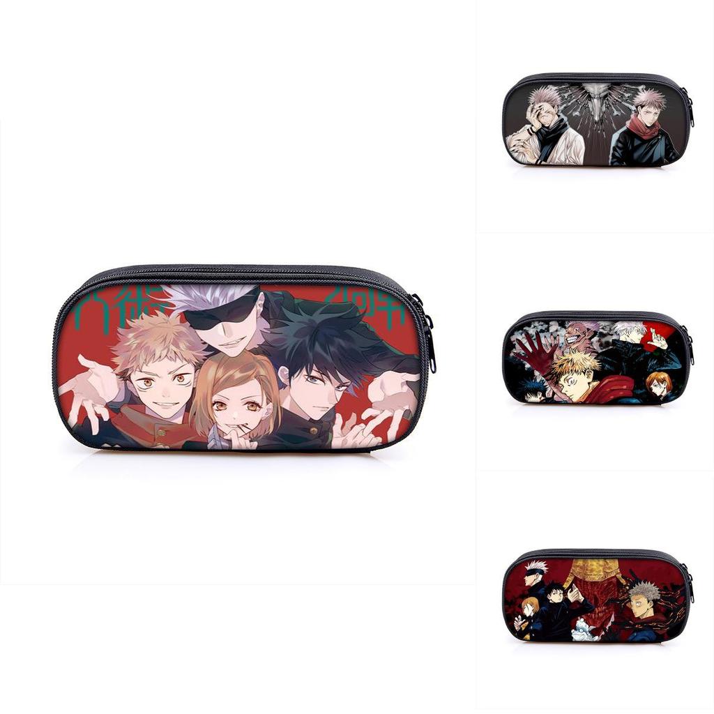 Piórnik Jujutsu Kaisen o dużej pojemności dla uczniów i na niezbędne kosmetyki