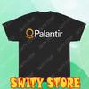 Palantir Technologies Men's Black T-shirt Logo T-Shirt Funny Size S To 5XL