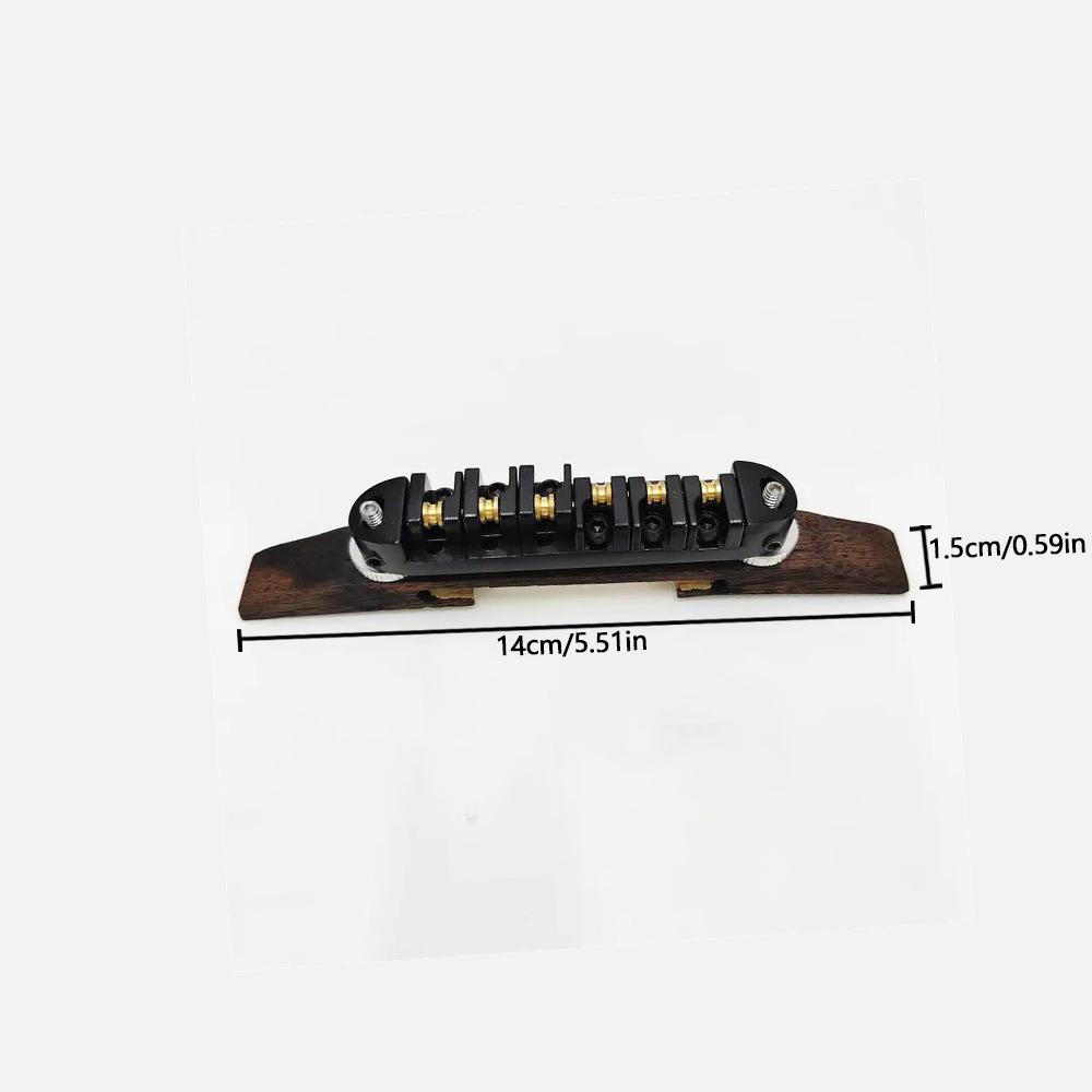 High-end Rosewood Jazz Electric Guitar Bridge Set Ball Shape Bottom Code Guitar Replacement Accessories