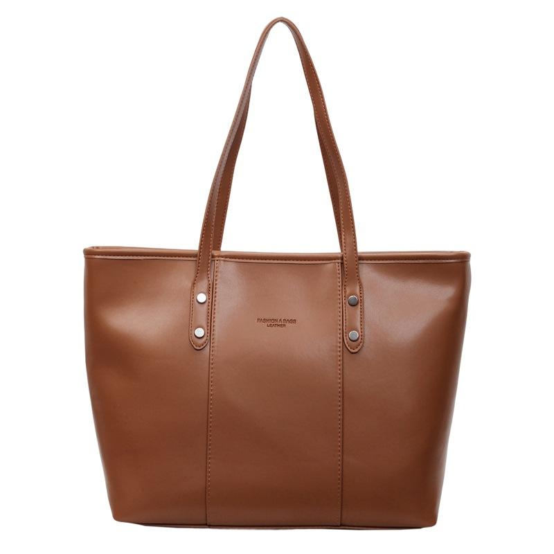 New Women's Bag Large-capacity Commuter Bag Women's Retro Simple and Atmospheric Shoulder Bag Portable Tote Bag