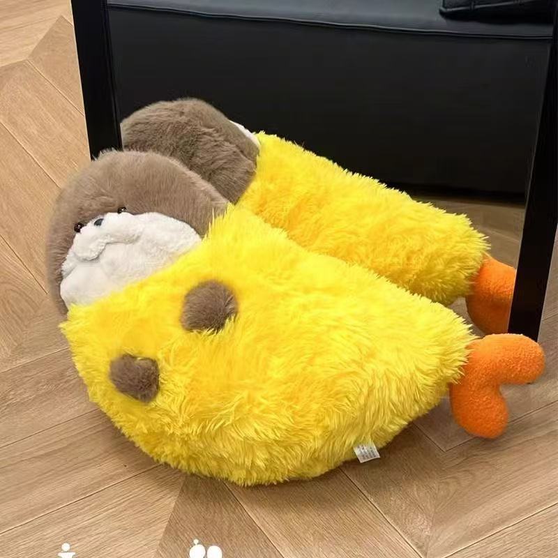 

Fried shrimp, seal plush doll, exquisite bedside throw pillow, soothing sleeping doll, holiday gift, girl ornament pillow 70Cm