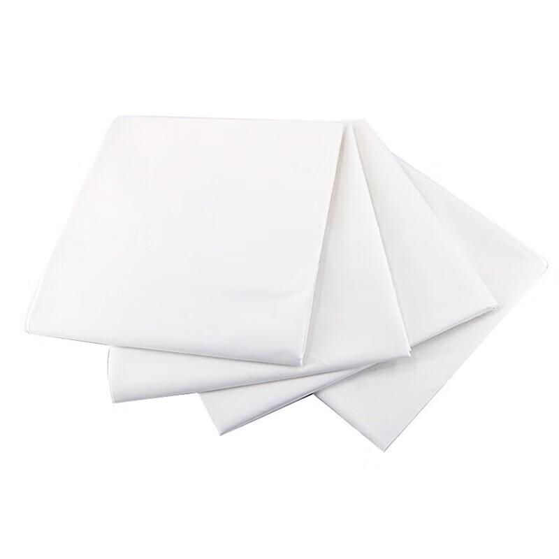 Односпальная белая хлопковая простыня