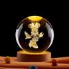3D Cartoon Anime Crystal Ball Night Light - Creative Birthday Gift for Children