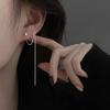 Elegant Square Tassel Earrings: High-End Women's Ear Jewelry for a Sophisticated Look