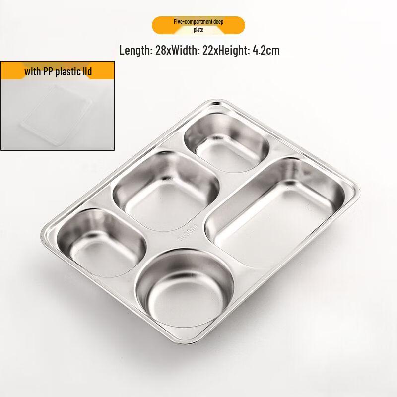 Stainless Steel Divided Meal Tray