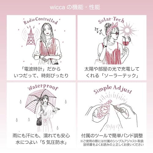 Citizen Wicca Solar-Tech Radio-Controlled Watch, Waterproof, Silver, KS1-911-71, Women's