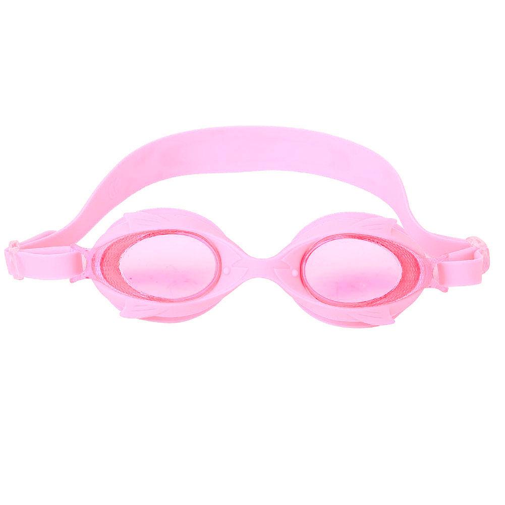 Cartoon Swimming Goggles Cute Fish shaped Anti Fog Adjustable Swim Glasses for Children Pink