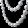 Wedding Backdrop Hanging Decor, Faux Pearl White Round Ball Ornament, DIY Beaded Garland for Ceremony Decoration