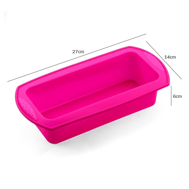 Rectangular Silicone Bread Pan, Round Shape Silicone Cake Mold, Muffin Cupcake Baking Pans, Chocolate Candy Bar