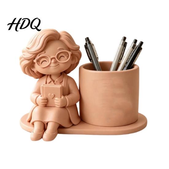 Cute Desk Organizer 3D Printed Pen Holder Creative Desktop for Pencils Gel