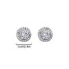2pcs Without Ear Holes Exquisite Circle Stud Earrings Personality Zircon Jewelry Accessories Magnetic Earrings Clip Earring