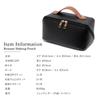 Simple Travel Vanity Pouch for Women and Cosmetics and Cute Vanity Pouch with Black [Rename] Wide-Opening, Lightweight, Adults, Makeup, Storage,