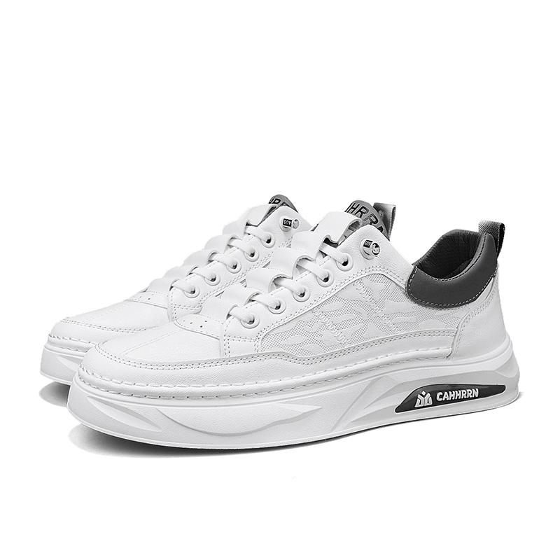 

Men s Low Cut Board Shoes with Casual Style Fashionable White Sports Board Shoes Wear-resistant Flat Heel Simple and Trendy 39