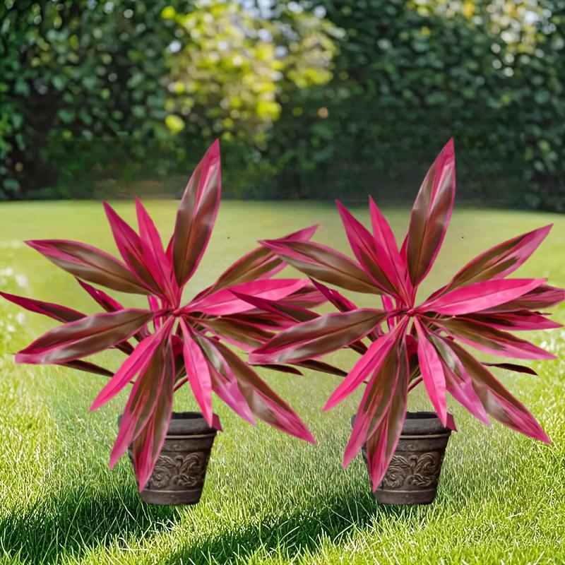 2 Large Peony Bamboo Artificial Plants, Ideal for Outdoor Decorations, Weddings, Hotels, Housewarming, Indoor/Outdoor Use - No Flowerpot