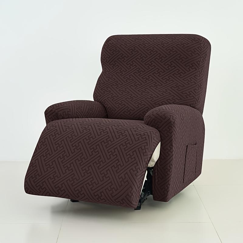 1/2/3/4 Seater Recliner Elastic Sofa Covers Thicken Jacquard Stretch Armchair Reclining Sofa Slipcover Relax Chair Covers