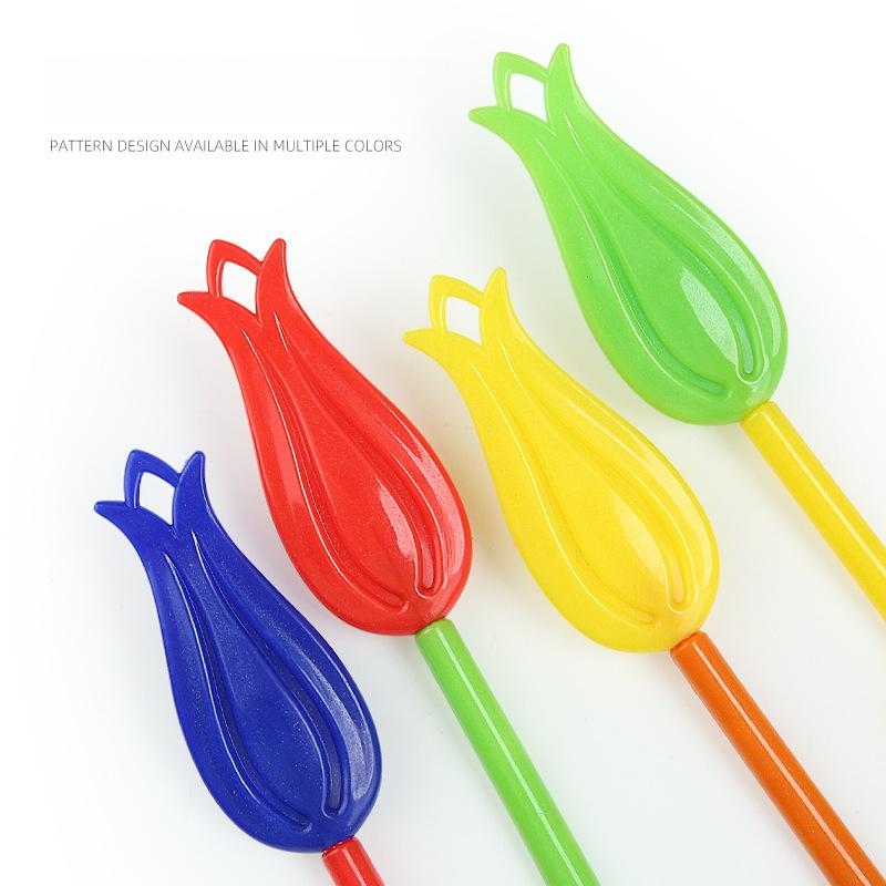 Add Long-handled Tulip Shoehorn for The Elderly, Pregnant Women, No Squatting, No Bending, Assisted Wearing Shoes, Household Lazy Shoehorn