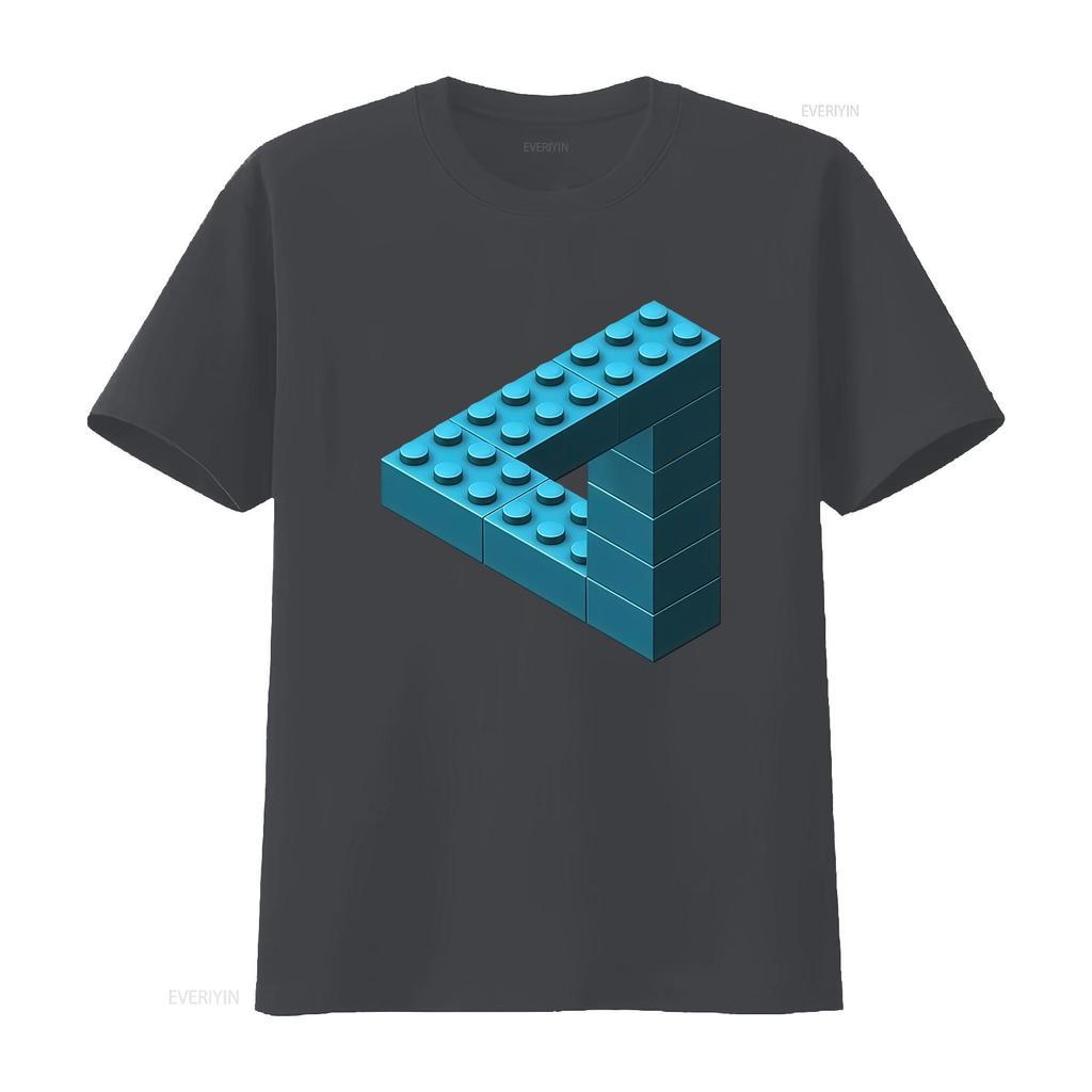 Escher Toy Bricks Aqua S To 5xl Made In The Au Usa T Shirt Vintage Washed Homme Top For Everyday Wear Fashion Streetwear Casual