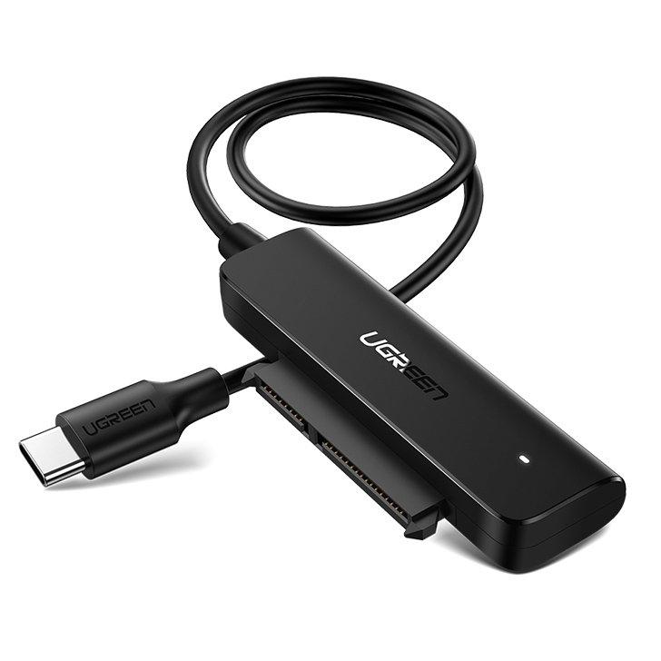 Adaptér HDD SSD 2,5" SATA III 3,0 na USB-C černý