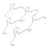 24Pcs Stainless Steel Brick Clamps Silver Brick Wall Hangers Brick Hook Clips  for Outdoor Lights