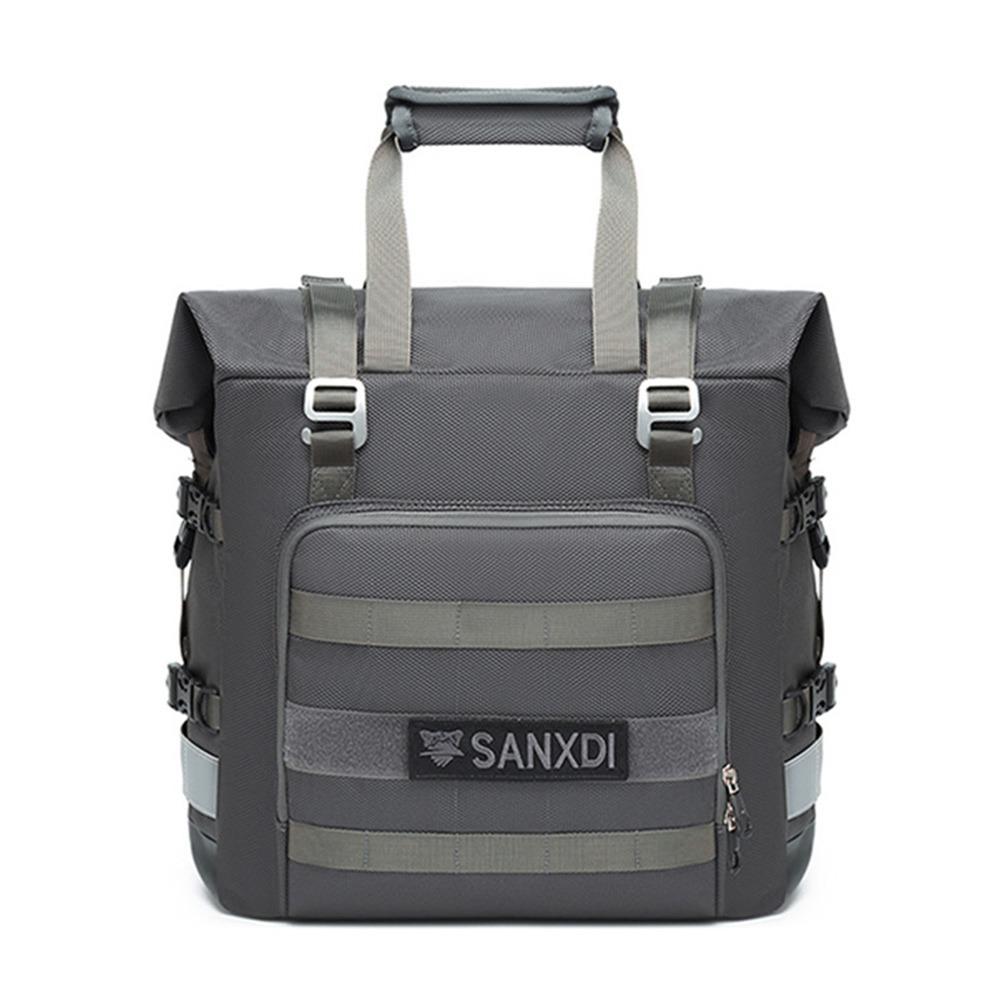 

Large Capacity Motorcycle Side Bag 20L Rear Seat Bag Bicycle Side Bag Motorcycle Accessories серый