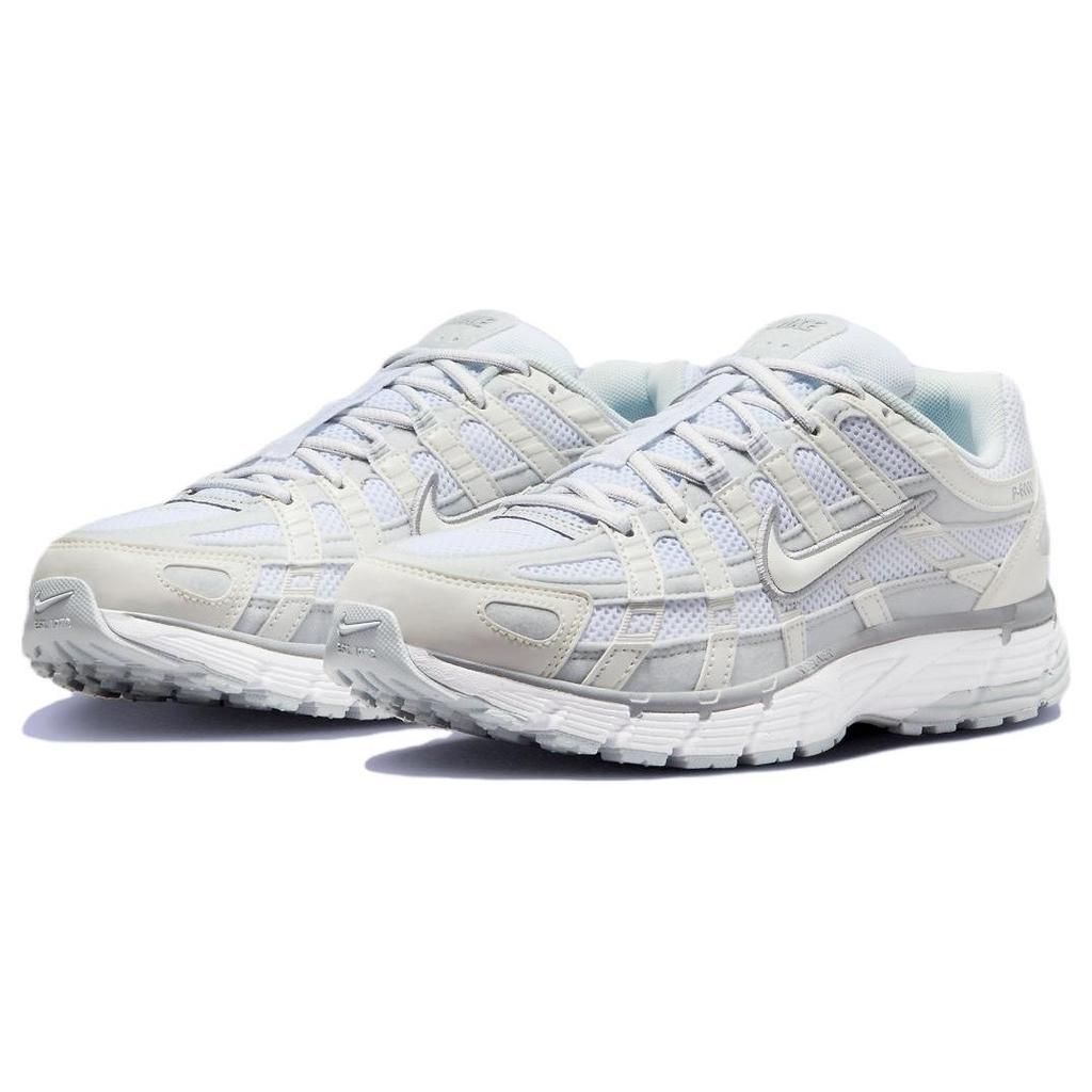 Nike Womens P-6000 Metallic Summit White Women Sneakers Cream Pure-Platinum Wolf-Grey FV6603-101
