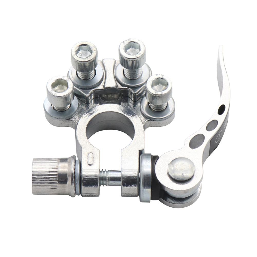

New 2Pcs Zinc Alloy Car Battery Terminal Stud Wire Connectors 4 Way Quick Release