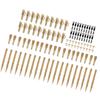100pcs Terminal Carp Fishing Tackle Safety Lead Clips with Pins Tail Rubber Tubes Anti Tangle Sleeves Quick Change