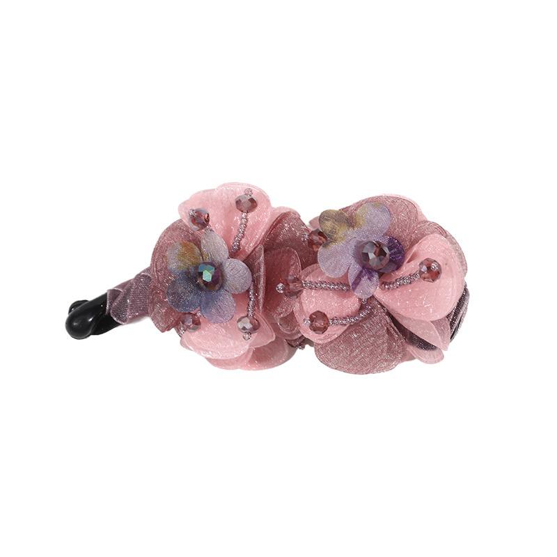 Elegante Rose Braut Haarnadel Haaraccessoires Für Frauen Haarspange Gedrehte Bananenklammer Für Langes Haar Damen Kopfschmuck