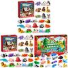 Animal Christmas Advent Calendar With Mini Articulated Toys For Stress Relief And Gift Giving