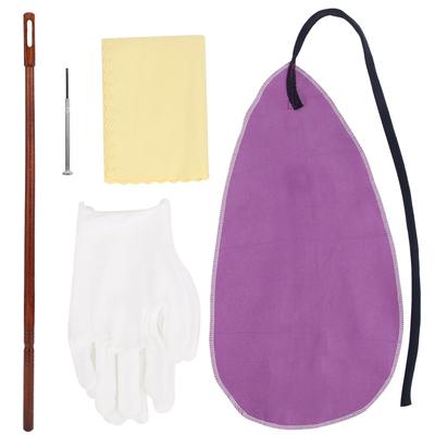 Flötenwartungszubehör-Set Wischtuch Handschuh Schraubendreher Stangen-Set zur Flötenreparatur