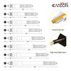 CUESOUL TERO System AK7 Carbon Dart Shaft with Telescopic Set of 3 A/B(S)/C/D(M)/E/F(L)/G/H Built-in Shaft, (CS-AK7+3TH53)