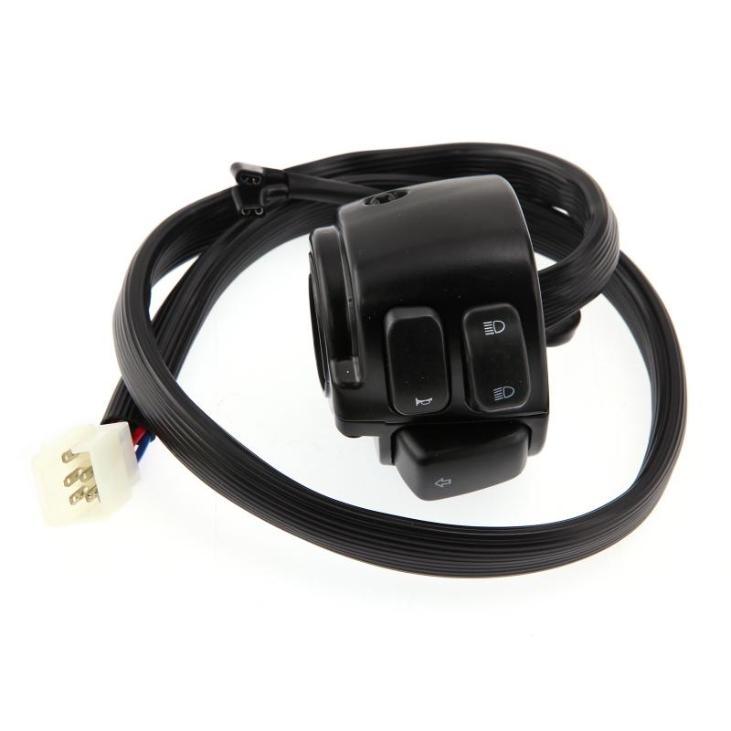 2 Stück Motorrad 1" Lenkerschalter Steuerung und Kabelbaum Für