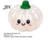 TPR Material Fidget Toy Halloween Pumpkin Squeeze Stress Ball, Soft Golden Glitter Medium Size Ball for Kids Adults, Slow Rising Decompression