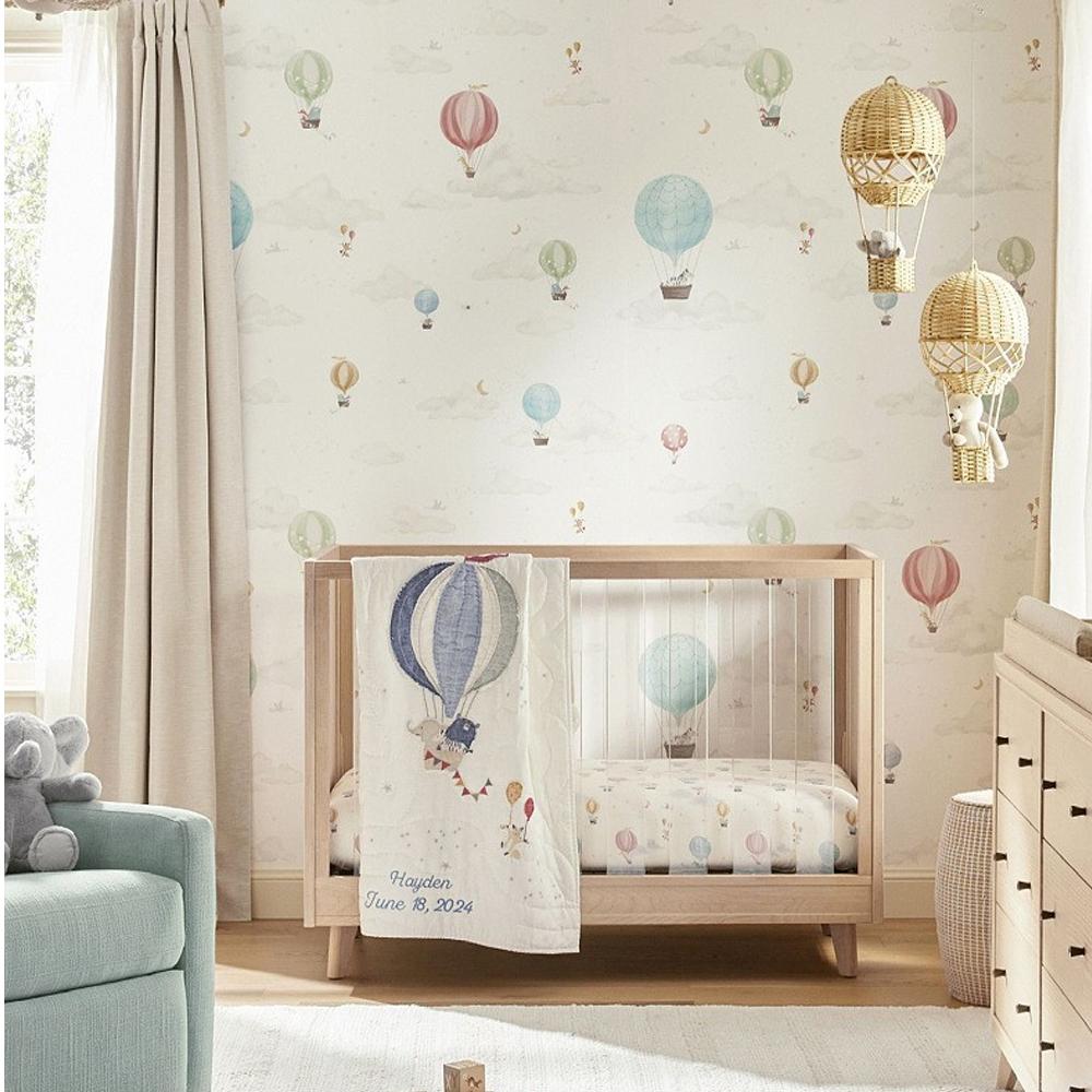 Handmade Rattan Woven Hot Air Balloon Kids Room Decoration Photography Props Nordic Wall Hanging Ornaments Rattan Woven Pendant