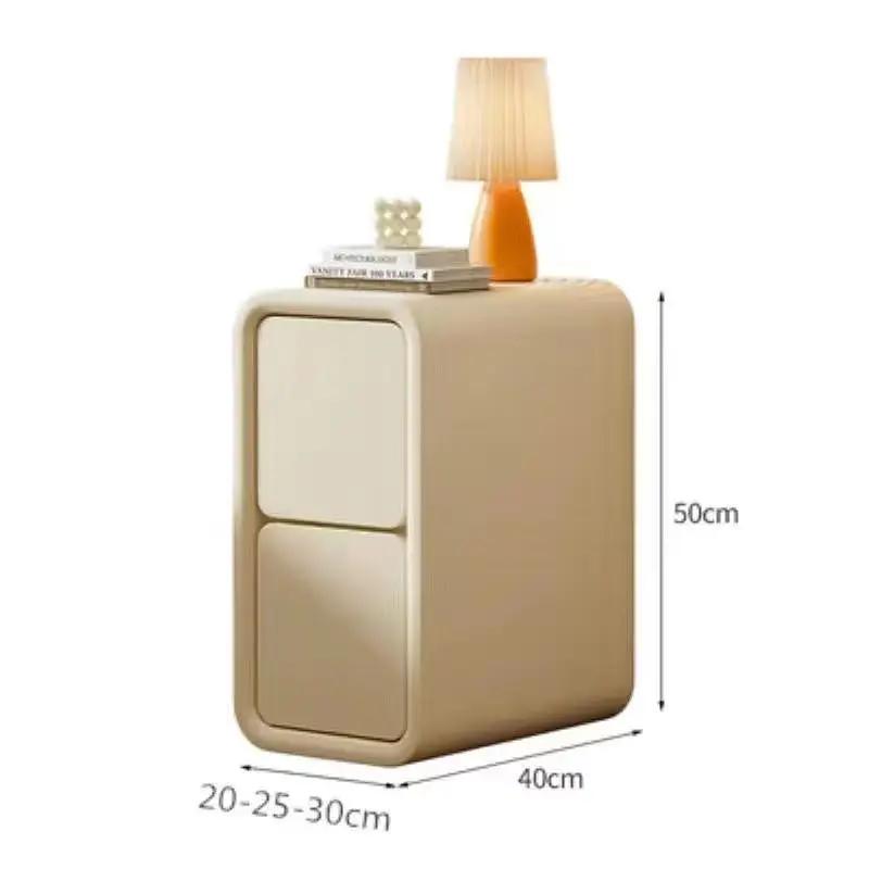 Drawer Nordic Nightstand Modern Minimalist White Organizer Bedside Table Solid Storage Simple  Home Furniture