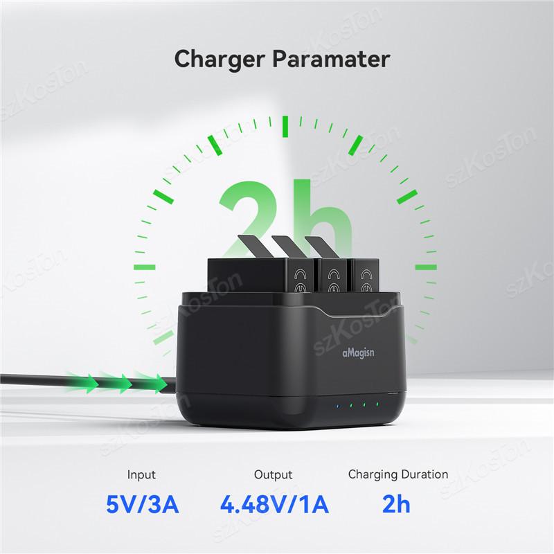 Battery Charger Hub For GoPro 13 Charging Box Charging Dock Manager Charger Stand For Go Pro Hero 13 Camera Accessories